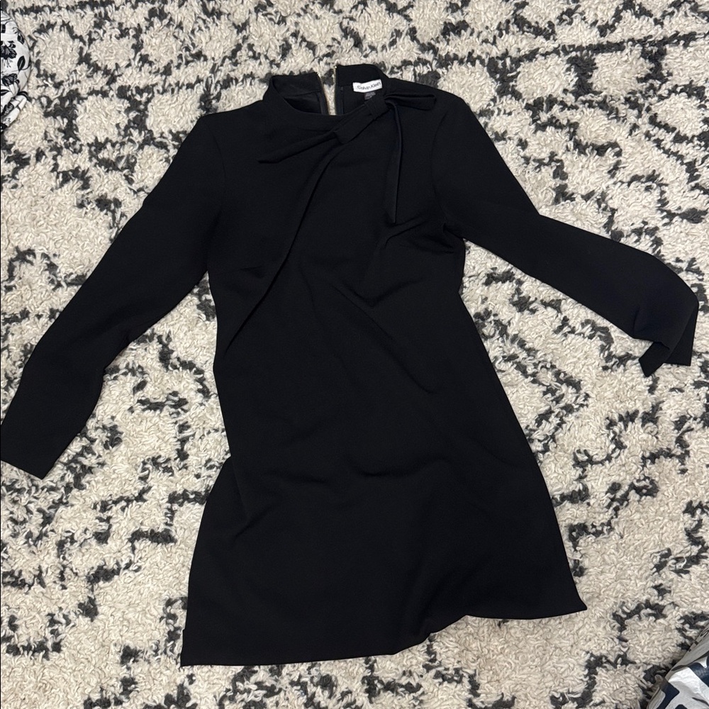 Calvin Klein Black Long Sleeve Dress